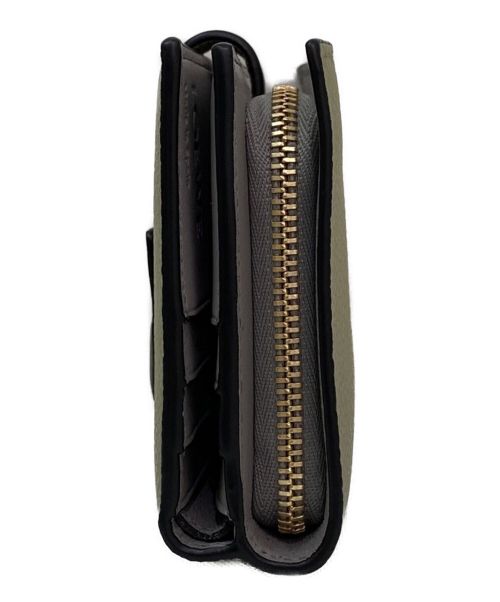 LOEWE（ロエベ）LOEWE (ロエベ) コンパクト ジップウォレット ローレルグリーン/ダークカーキグリーンの古着・服飾アイテム