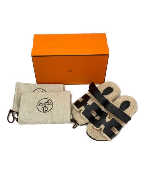HERMES（エルメス）HERMES (エルメス) シプレ ブラック×ホワイト サイズ:36の古着・服飾アイテム