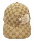 GUCCI (グッチ) THE NORTH FACE (ザ ノース フェイス) GGベースボールキャップ ベージュ×オレンジ サイズ:M：62800円