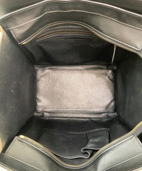 CELINE（セリーヌ）CELINE (セリーヌ) ラゲージミニ ブラック×ホワイト×ブラウン サイズ:ミニの古着・服飾アイテム