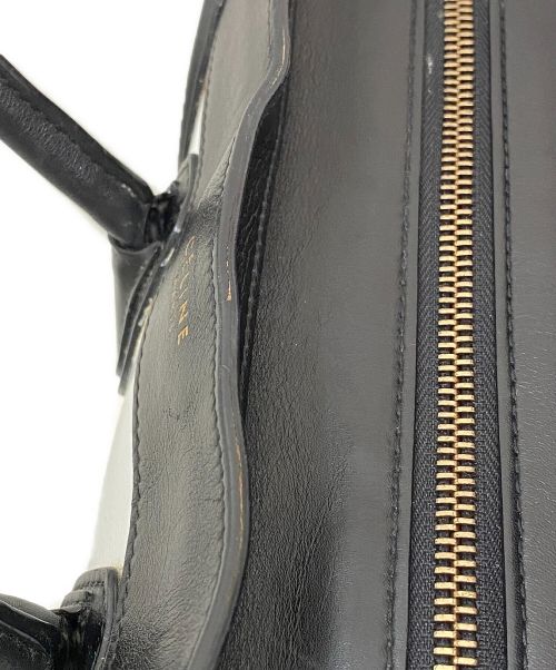 CELINE（セリーヌ）CELINE (セリーヌ) ラゲージミニ ブラック×ホワイト×ブラウン サイズ:ミニの古着・服飾アイテム