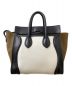 CELINE (セリーヌ) ラゲージミニ ブラック×ホワイト×ブラウン サイズ:ミニ：69800円