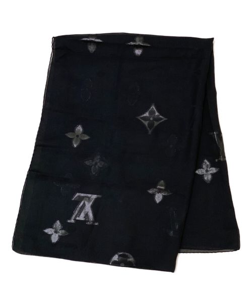 LOUIS VUITTON（ルイ ヴィトン）LOUIS VUITTON (ルイ ヴィトン) モノグラムシアースカーフ ブラックの古着・服飾アイテム