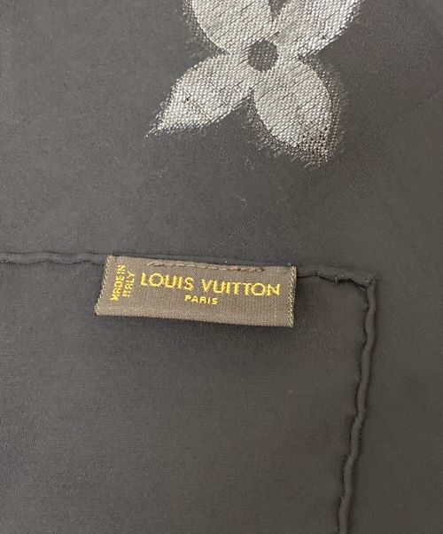 LOUIS VUITTON（ルイ ヴィトン）LOUIS VUITTON (ルイ ヴィトン) モノグラムシアースカーフ ブラックの古着・服飾アイテム