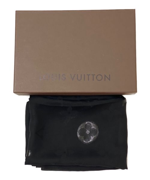 LOUIS VUITTON（ルイ ヴィトン）LOUIS VUITTON (ルイ ヴィトン) モノグラムシアースカーフ ブラックの古着・服飾アイテム
