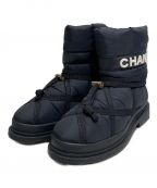 CHANELシャネル）の古着「スノーブーツ」｜ブラック