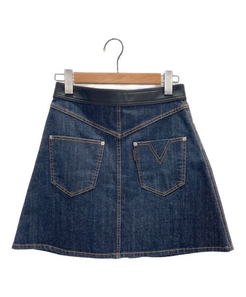 LOUIS VUITTON（ルイ ヴィトン）LOUIS VUITTON (ルイ ヴィトン) デニムミニスカート インディゴ サイズ:36の古着・服飾アイテム