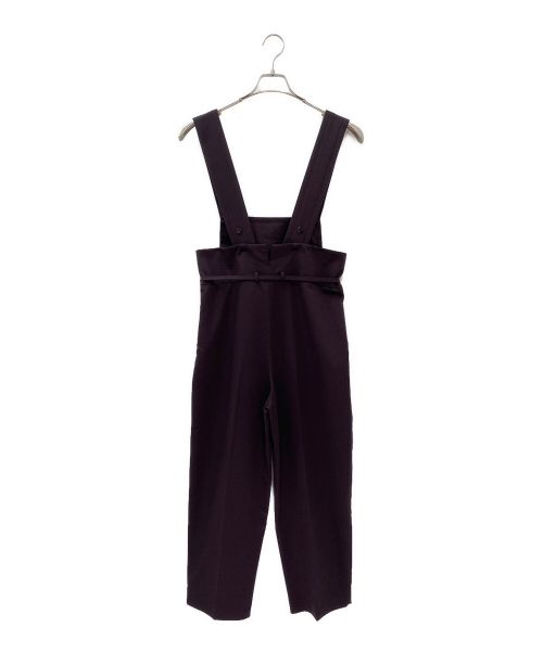 DRAWER（ドゥロワー）DRAWER (ドゥロワー) コットンウールツイルサロペット ダークブラウン サイズ:36の古着・服飾アイテム