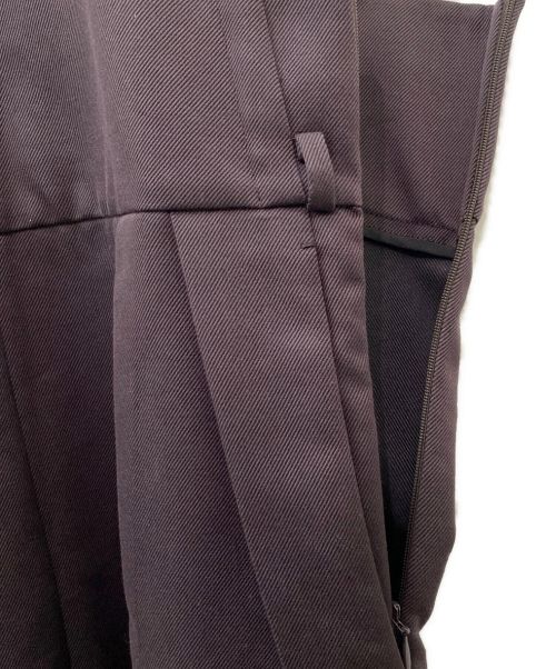 DRAWER（ドゥロワー）DRAWER (ドゥロワー) コットンウールツイルサロペット ダークブラウン サイズ:36の古着・服飾アイテム