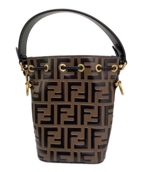 FENDI（フェンディ）FENDI (フェンディ) モントレゾール ブラック×ブラウンの古着・服飾アイテム