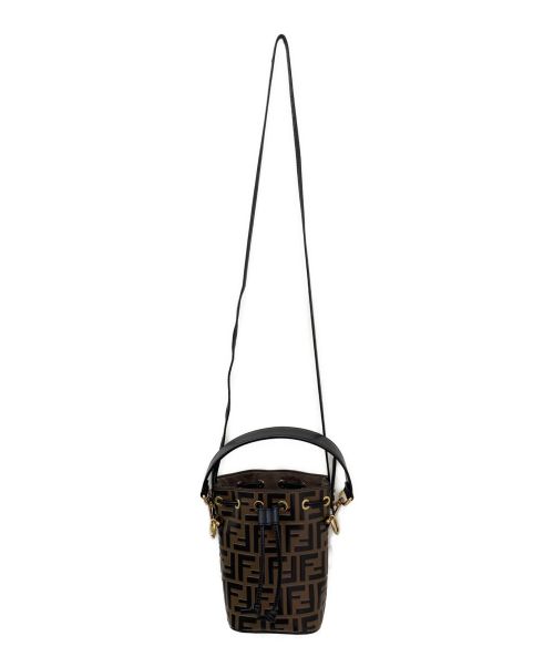 FENDI（フェンディ）FENDI (フェンディ) モントレゾール ブラック×ブラウンの古着・服飾アイテム