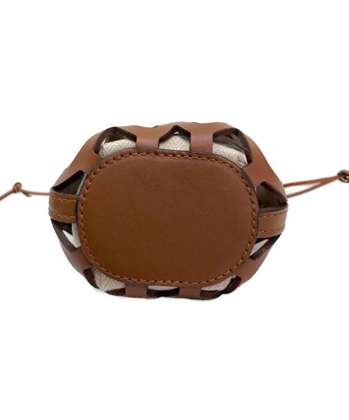 LOEWE（ロエベ）LOEWE (ロエベ) アナグラムカットアウト ポケット ブラウンの古着・服飾アイテム