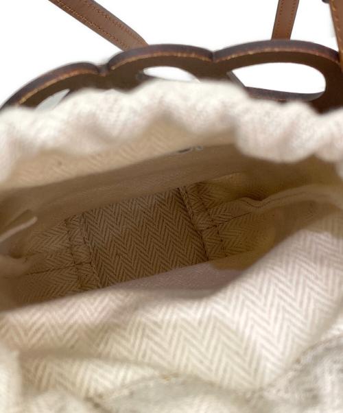 LOEWE（ロエベ）LOEWE (ロエベ) アナグラムカットアウト ポケット ブラウンの古着・服飾アイテム