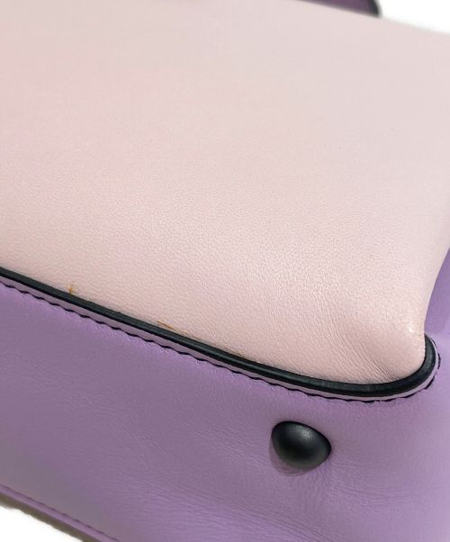 BOTTEGA VENETA（ボッテガベネタ）BOTTEGA VENETA (ボッテガベネタ) ピアッツァスモール ピンク×パープルの古着・服飾アイテム