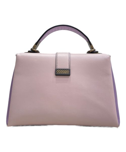 BOTTEGA VENETA（ボッテガベネタ）BOTTEGA VENETA (ボッテガベネタ) ピアッツァスモール ピンク×パープルの古着・服飾アイテム