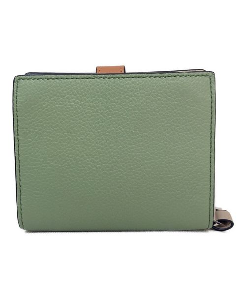 LOEWE（ロエベ）LOEWE (ロエベ) コンパクト ジップウォレット ローズマリー×タンの古着・服飾アイテム