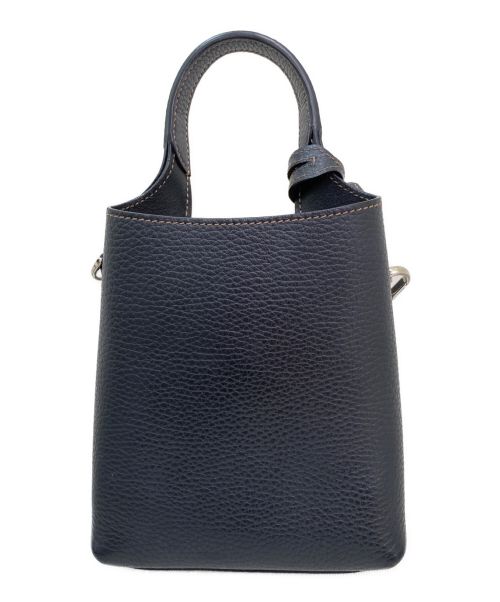 TOD'S（トッズ）TOD'S (トッズ) Tチャーム付ミニショルダーバッグ ダークネイビー サイズ:マイクロの古着・服飾アイテム