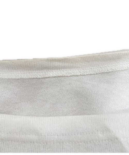 EVERYDAY I LIKE.（エヴリデイ アイ ライク）EVERYDAY I LIKE. (エヴリデイ アイ ライク) Cropped Stripe Tシャツ ホワイト×ブラック サイズ:-の古着・服飾アイテム