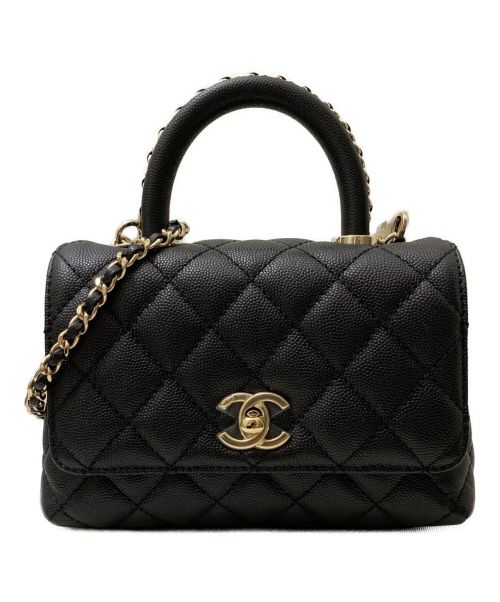 CHANEL（シャネル）CHANEL (シャネル) ココハンドル18 ブラック サイズ:18 未使用品の古着・服飾アイテム