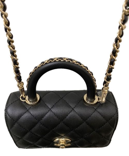 CHANEL（シャネル）CHANEL (シャネル) ココハンドル18 ブラック サイズ:18 未使用品の古着・服飾アイテム