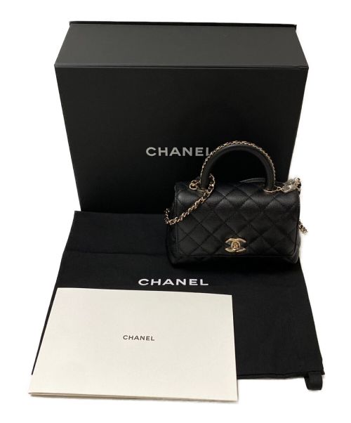 CHANEL（シャネル）CHANEL (シャネル) ココハンドル18 ブラック サイズ:18 未使用品の古着・服飾アイテム