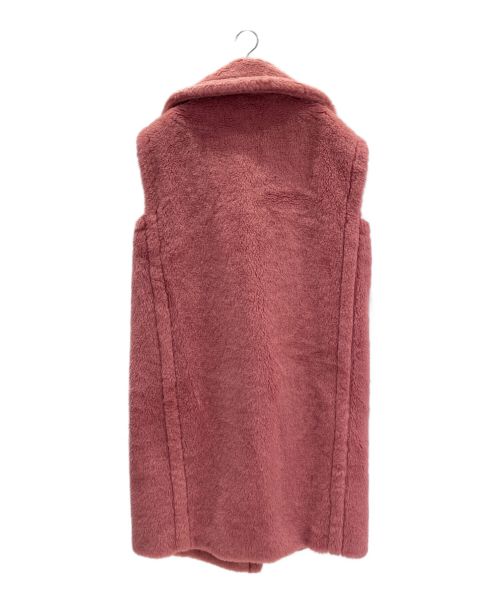 MaxMara（マックスマーラ）MaxMara (マックスマーラ) テディベアロングジレ ピンク サイズ:XSの古着・服飾アイテム