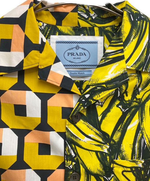 PRADA（プラダ）PRADA (プラダ) ダブルポプリンマッチシャツ イエロー サイズ:Sの古着・服飾アイテム