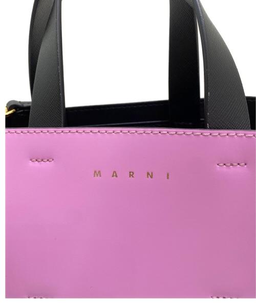 MARNI（マルニ）MARNI (マルニ) ミュゼオ ミニ ピンク×ブラウンの古着・服飾アイテム