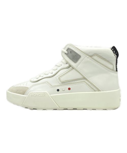 MONCLER（モンクレール）MONCLER (モンクレール) ハイカットスニーカー ホワイト サイズ:42の古着・服飾アイテム