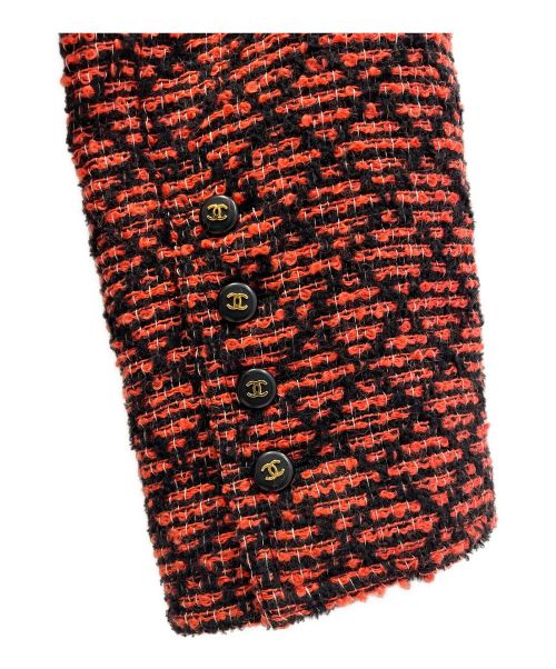 CHANEL BOUTIQUE（シャネル ブティック）CHANEL BOUTIQUE (シャネル ブティック) ツイードジャケット レッド サイズ:40の古着・服飾アイテム