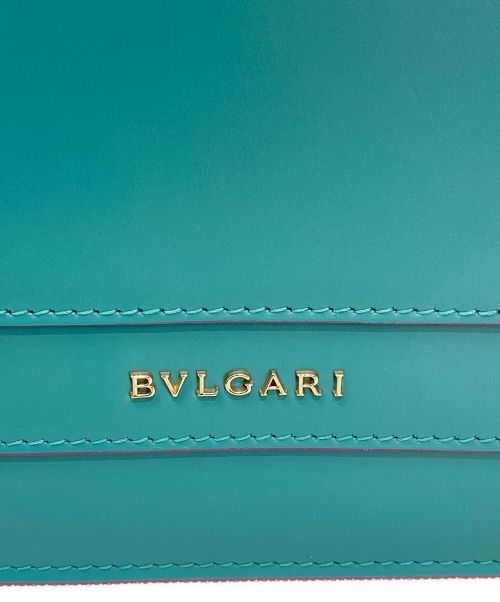 BVLGARI（ブルガリ）BVLGARI (ブルガリ) Serpenti Forever Small Leather Crossbody Bag ブルーグリーン×ピンク サイズ:Sの古着・服飾アイテム