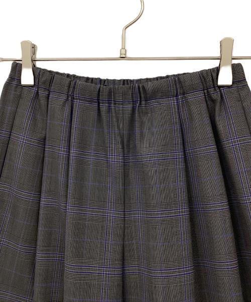 ENFOLD（エンフォルド）ENFOLD (エンフォルド) チェックワイドパンツ グレー サイズ:34の古着・服飾アイテム