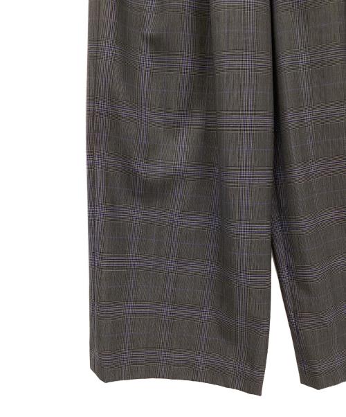 ENFOLD（エンフォルド）ENFOLD (エンフォルド) チェックワイドパンツ グレー サイズ:34の古着・服飾アイテム