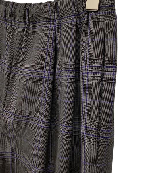 ENFOLD（エンフォルド）ENFOLD (エンフォルド) チェックワイドパンツ グレー サイズ:34の古着・服飾アイテム