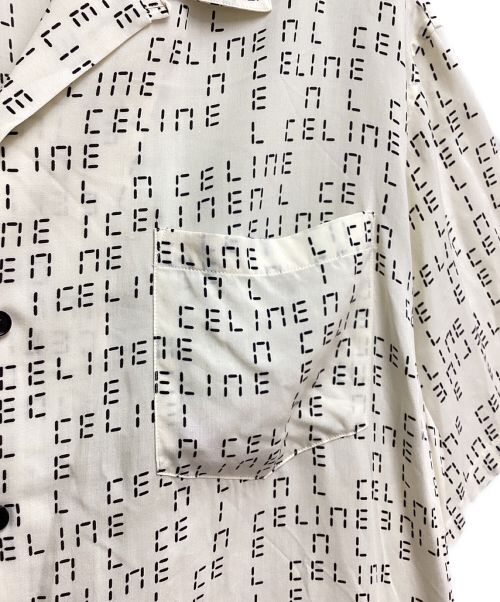 CELINE（セリーヌ）CELINE (セリーヌ) Digital Print Loose-Fit Hawaiian Sshirt　（デジタルプリントルーズフィットハワイアンシャツ） アイボリー サイズ:37の古着・服飾アイテム