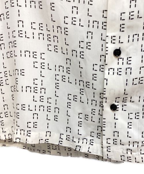 CELINE（セリーヌ）CELINE (セリーヌ) Digital Print Loose-Fit Hawaiian Sshirt　（デジタルプリントルーズフィットハワイアンシャツ） アイボリー サイズ:37の古着・服飾アイテム