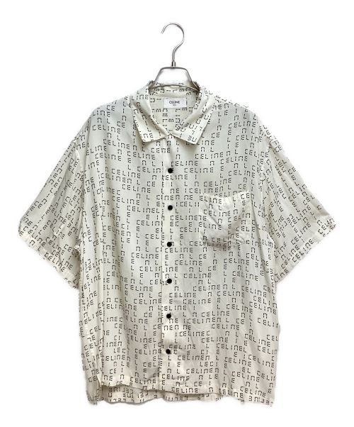 CELINE（セリーヌ）CELINE (セリーヌ) Digital Print Loose-Fit Hawaiian Sshirt　（デジタルプリントルーズフィットハワイアンシャツ） アイボリー サイズ:37の古着・服飾アイテム