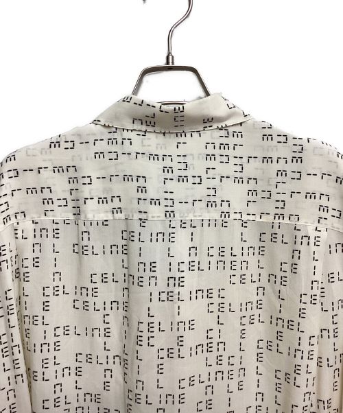 CELINE（セリーヌ）CELINE (セリーヌ) Digital Print Loose-Fit Hawaiian Sshirt　（デジタルプリントルーズフィットハワイアンシャツ） アイボリー サイズ:37の古着・服飾アイテム