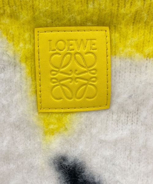 LOEWE（ロエベ）LOEWE (ロエベ) ウールインターシャ カーディガン ブラック サイズ:Mの古着・服飾アイテム