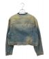 Maison Margiela (メゾンマルジェラ) ヴィンテージ加工クロップドデニムジャケット インディゴ サイズ:40：40000円
