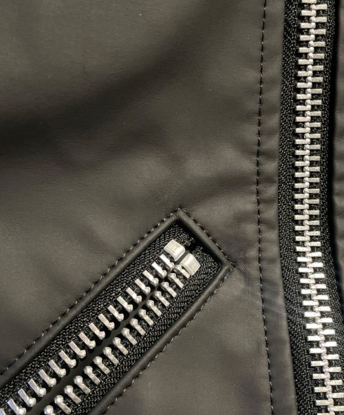 TAO COMME des GARCONS（タオ コムデギャルソン）TAO COMME des GARCONS (タオ コムデギャルソン) フェイクレザーライダースジャケット ブラック サイズ:Sの古着・服飾アイテム