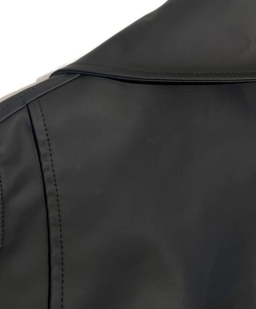 TAO COMME des GARCONS（タオ コムデギャルソン）TAO COMME des GARCONS (タオ コムデギャルソン) フェイクレザーライダースジャケット ブラック サイズ:Sの古着・服飾アイテム