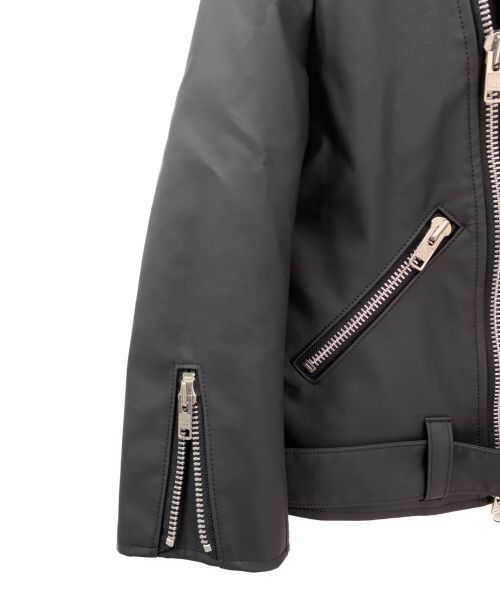 TAO COMME des GARCONS（タオ コムデギャルソン）TAO COMME des GARCONS (タオ コムデギャルソン) フェイクレザーライダースジャケット ブラック サイズ:Sの古着・服飾アイテム