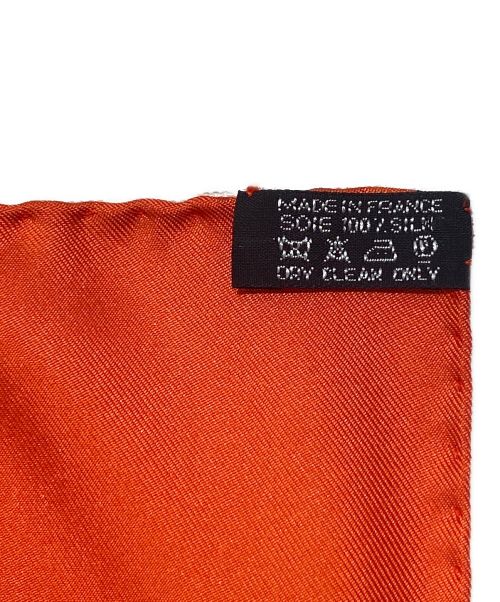HERMES（エルメス）HERMES (エルメス) カレ90 レッド×オレンジ サイズ:90の古着・服飾アイテム