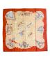 HERMES (エルメス) カレ90 レッド×オレンジ サイズ:90：39800円