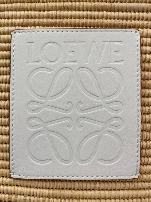 LOEWE（ロエベ）LOEWE (ロエベ) スクエアバスケットバッグ ブラウン×ホワイト サイズ:スモールの古着・服飾アイテム
