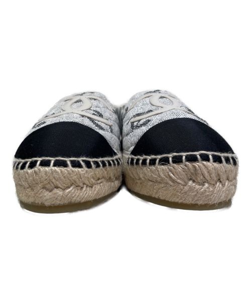 CHANEL（シャネル）CHANEL (シャネル) ココマークエスパドリーユ グレー サイズ:41の古着・服飾アイテム