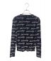 BALENCIAGA (バレンシアガ) ロゴ総柄ニット ブラック サイズ:S：37800円