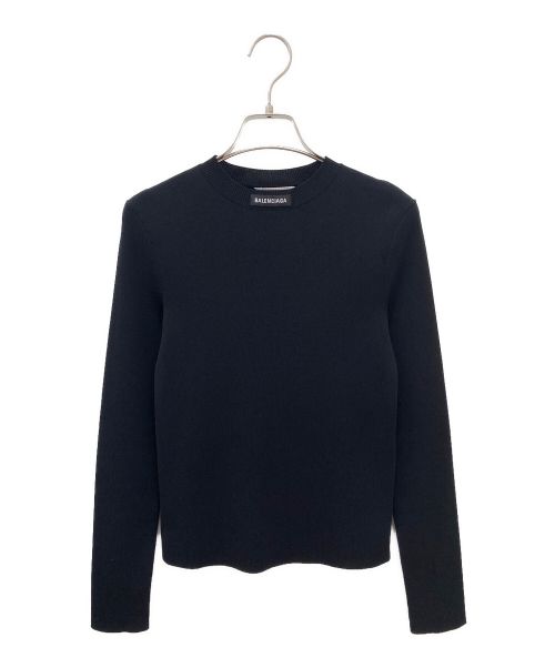 BALENCIAGA（バレンシアガ）BALENCIAGA (バレンシアガ) フロントタグニット ブラック サイズ:XSの古着・服飾アイテム