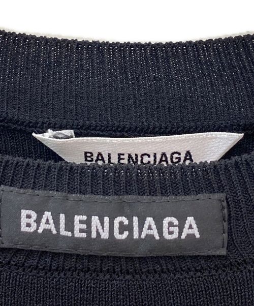 BALENCIAGA（バレンシアガ）BALENCIAGA (バレンシアガ) フロントタグニット ブラック サイズ:XSの古着・服飾アイテム